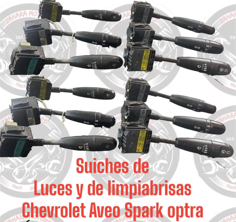 Suiches de luces y de pimpiabrisas chevrolet aveo spark optra - Zahara Motors Bucaramanga